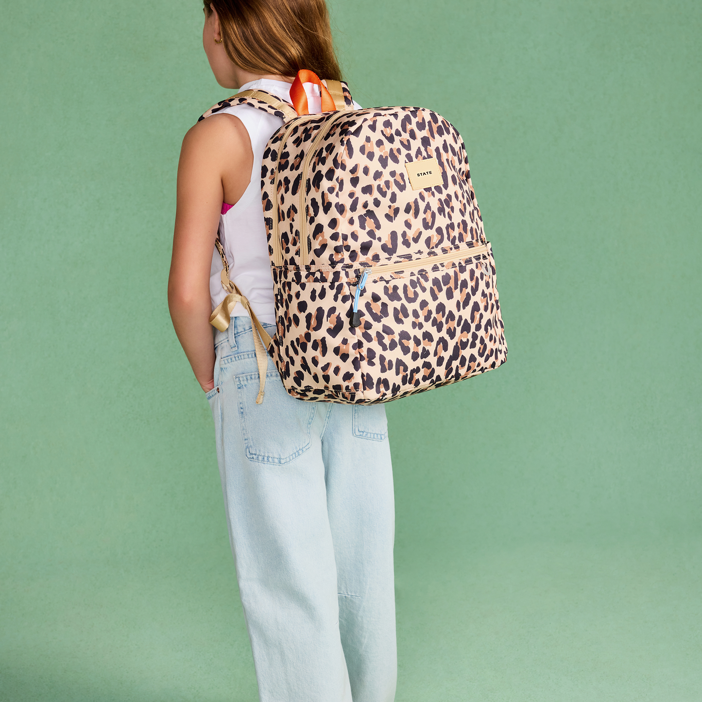 Kane Double Pocket Backpack Leopard