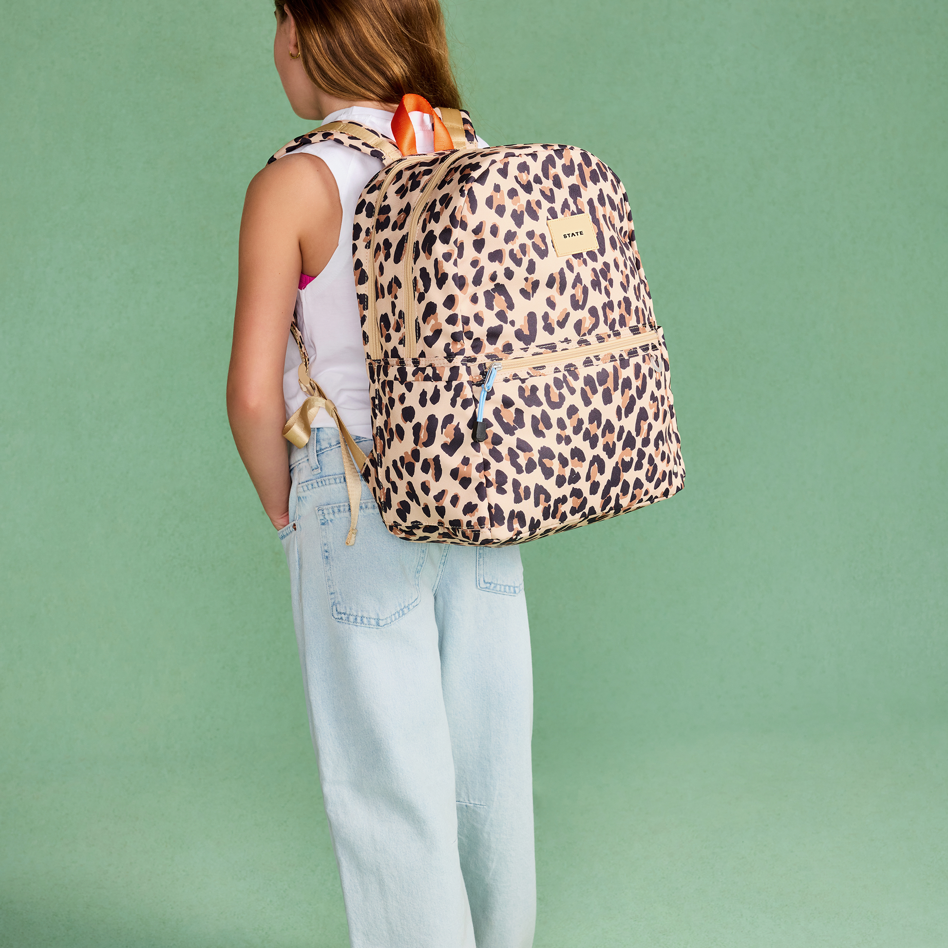 Kane Double Pocket Backpack Leopard