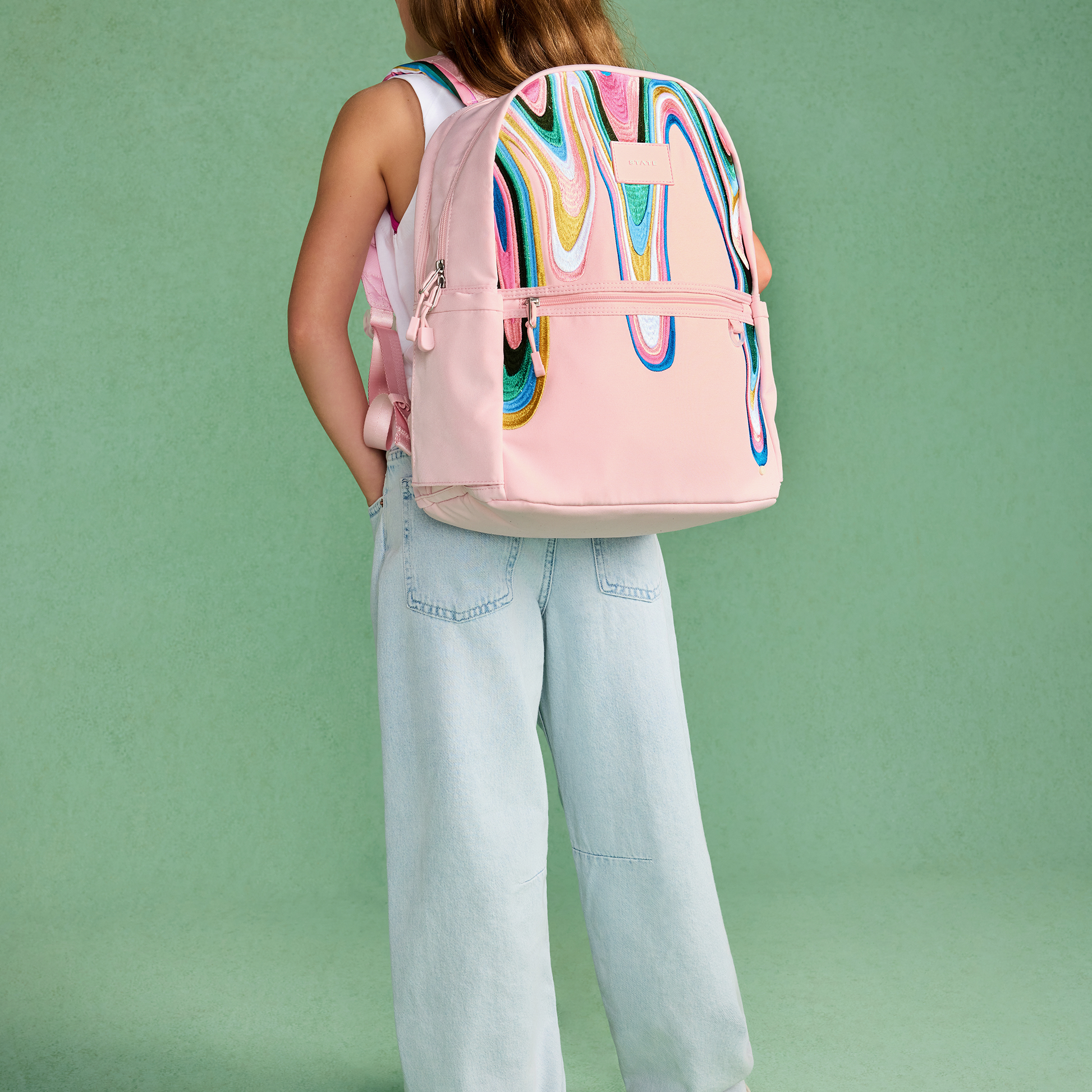 Kane Double Pocket Backpack Paint Wave
