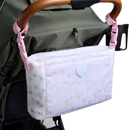 STATE x LoveShackFancy Stroller Organizer Confetti Bloom / Wildflower Blue