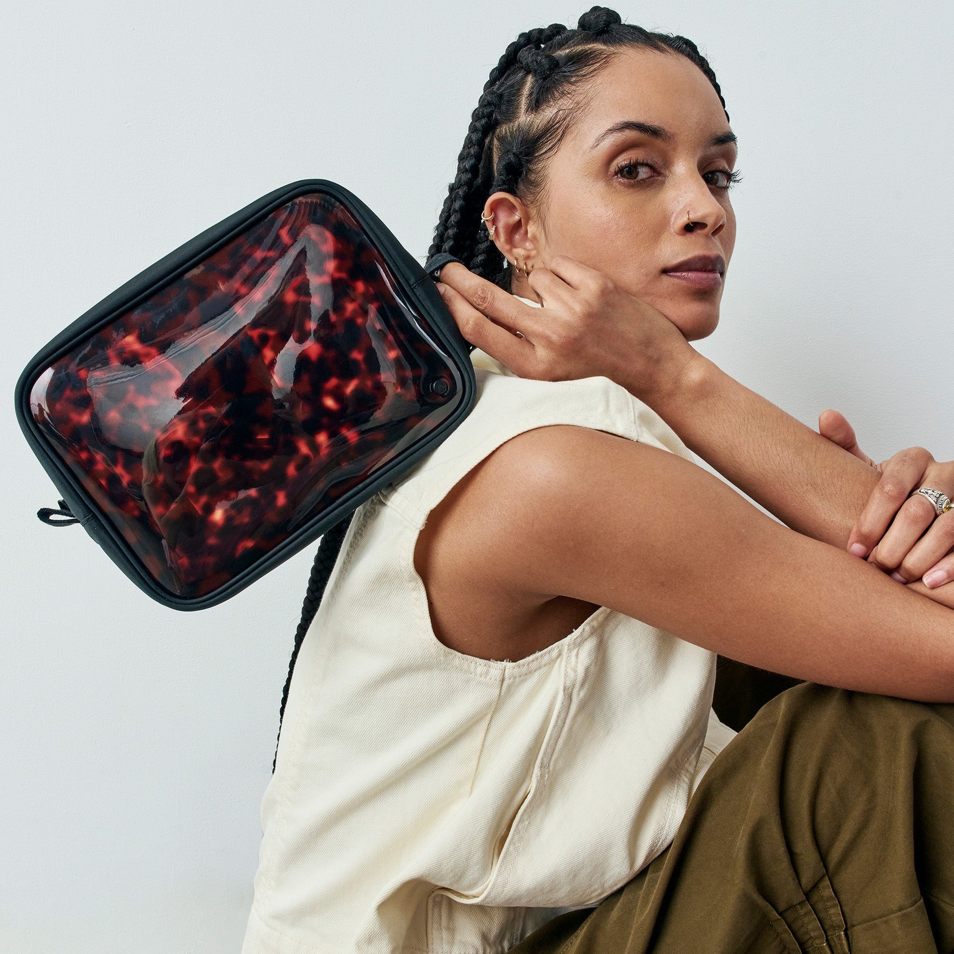 Travel Pouch Set of Three Tortoise