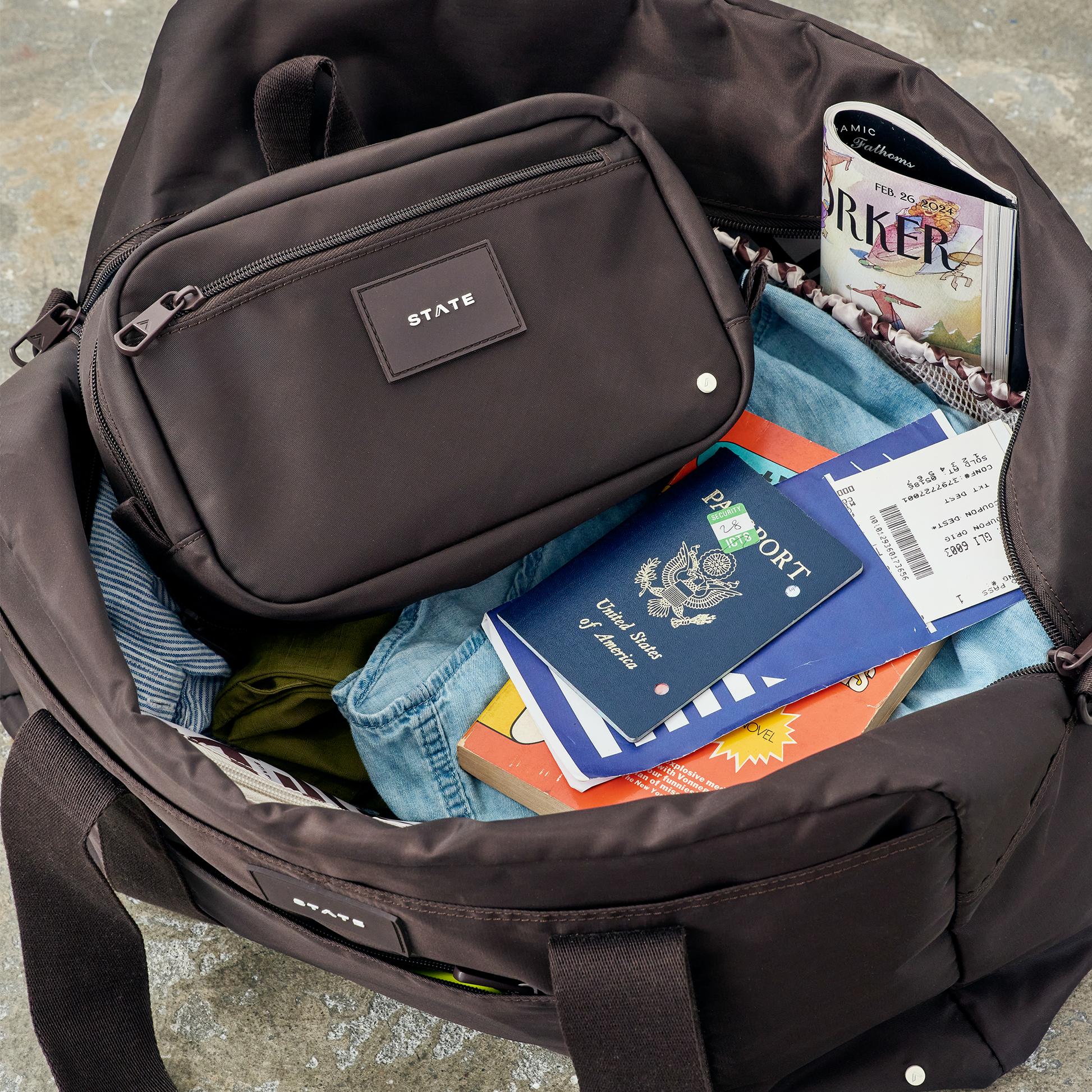 Hart Toiletry Kit Brown
