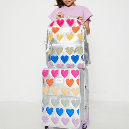 Logan Carry-On Suitcase Patchwork Hearts
