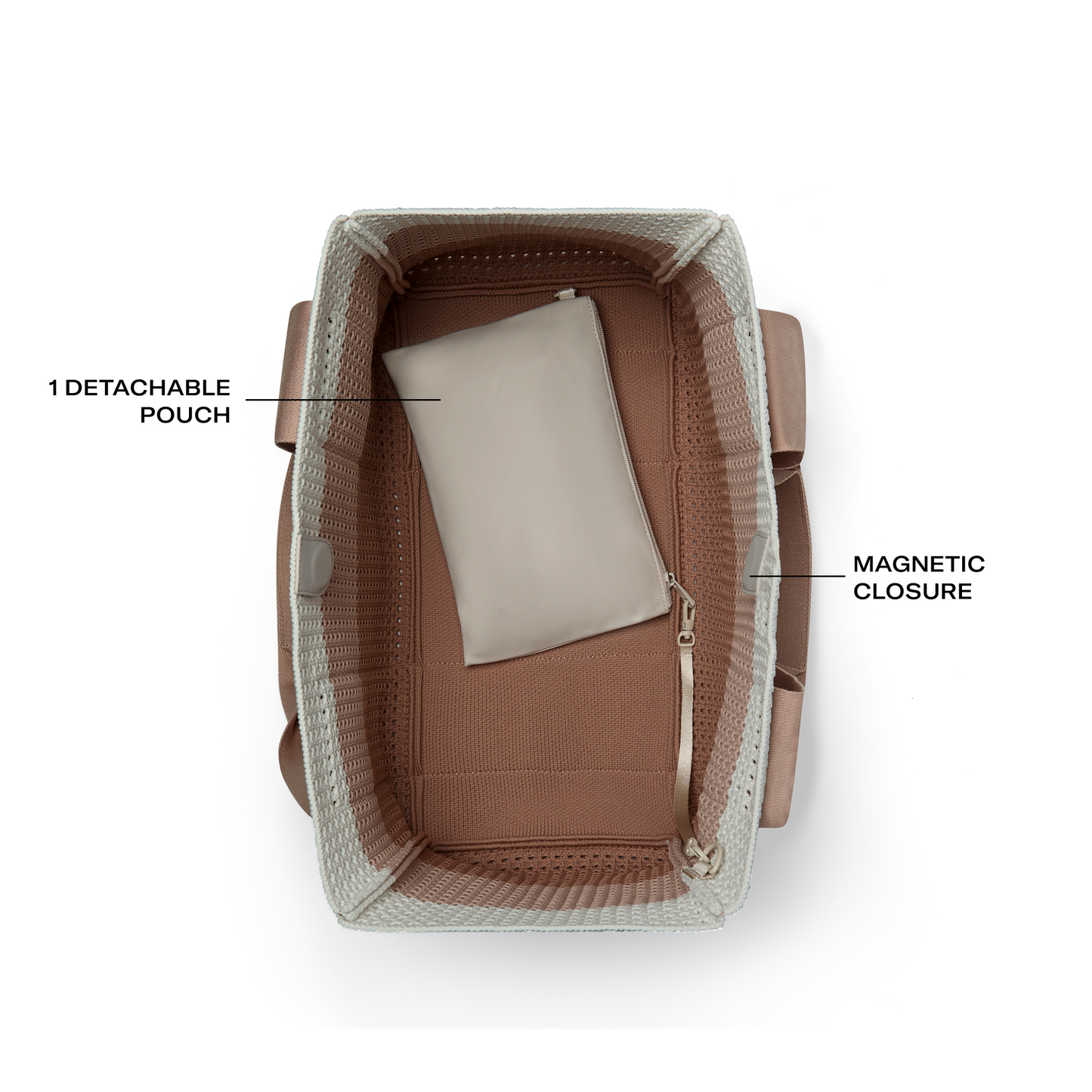 Wellington Cabana Tote Neutral Stripe